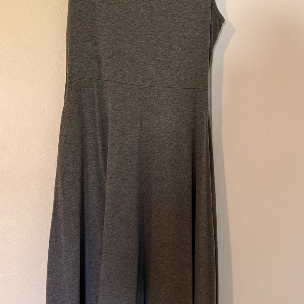 Olivia Rae Charcoal Gray A-Line Jersey Dress